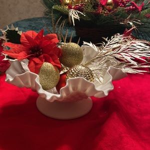Fenton Milk Bubble Glass Bowls
